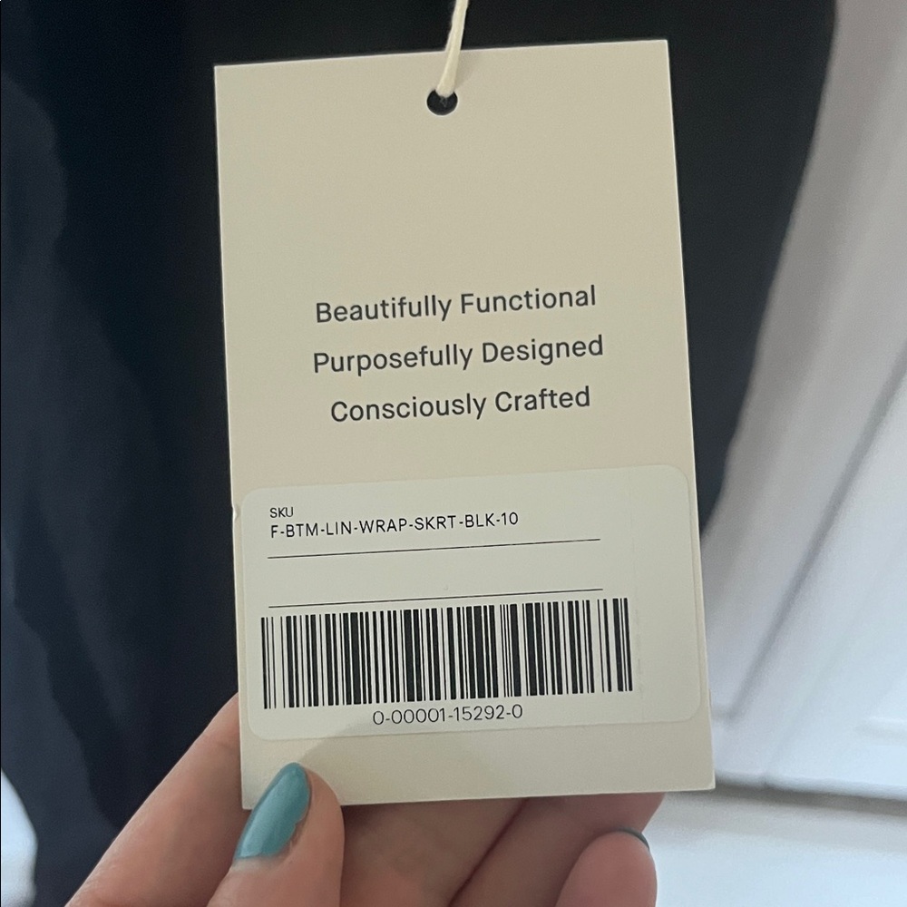 Everlane Black Wrap Skirt